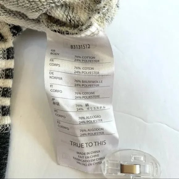 *3 FOR $30 SALE* Volcom Striped Lived In Hoodie, XS - Picture 6 of 7